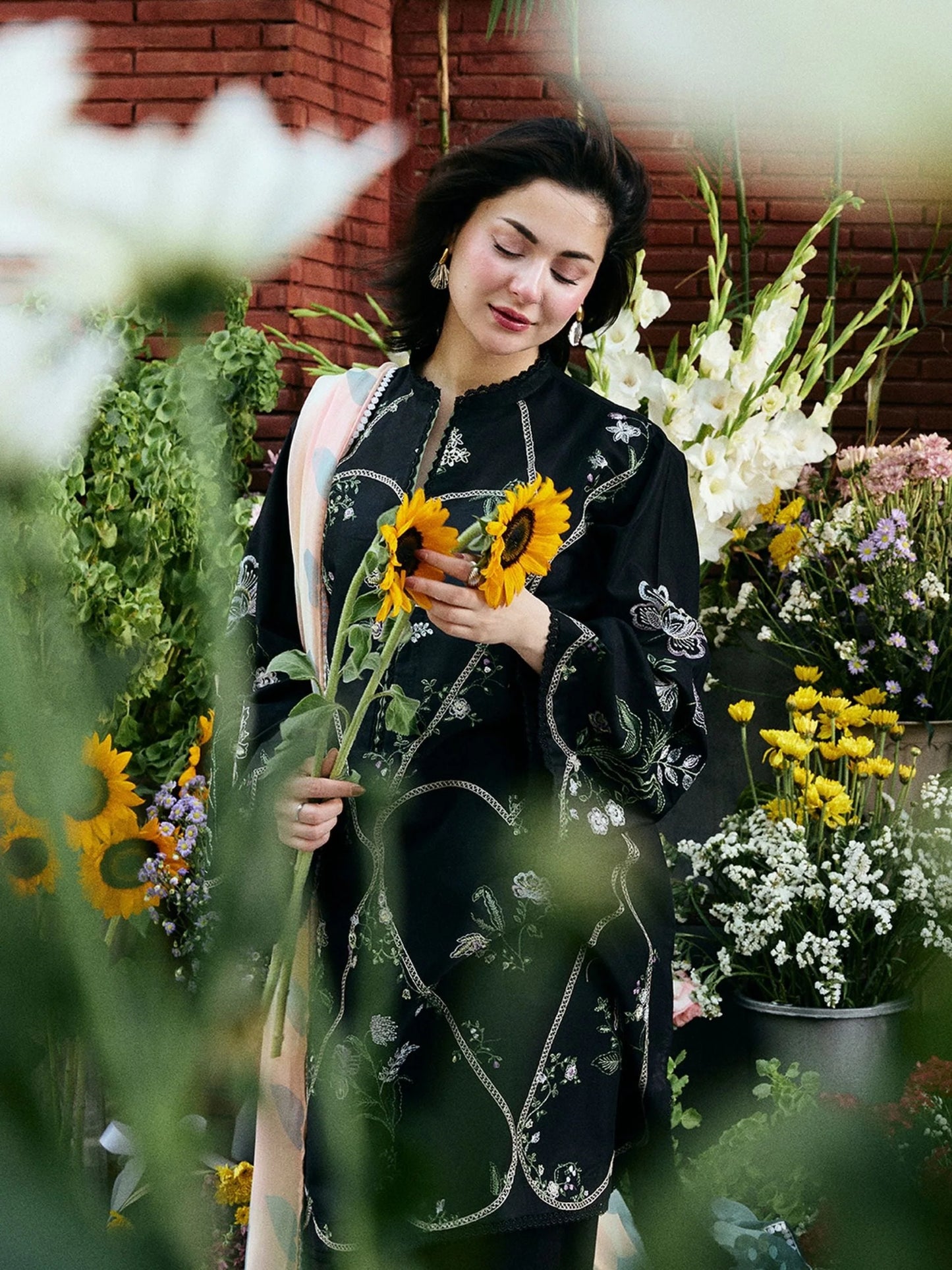 ZARA SHA JAHAN - 3PC Lawn Embroidered Suit - NE - A1051