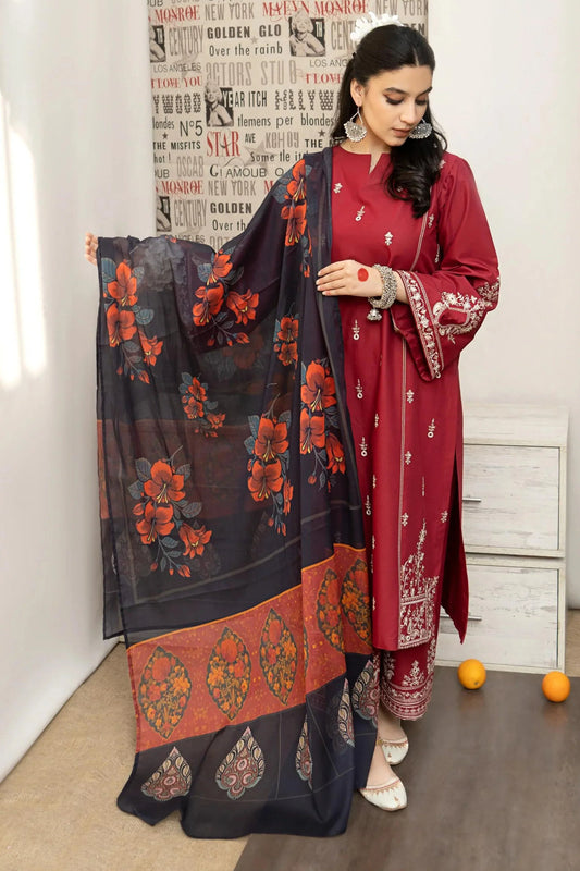 URGE - 3PC LAWN EMBROIDERED