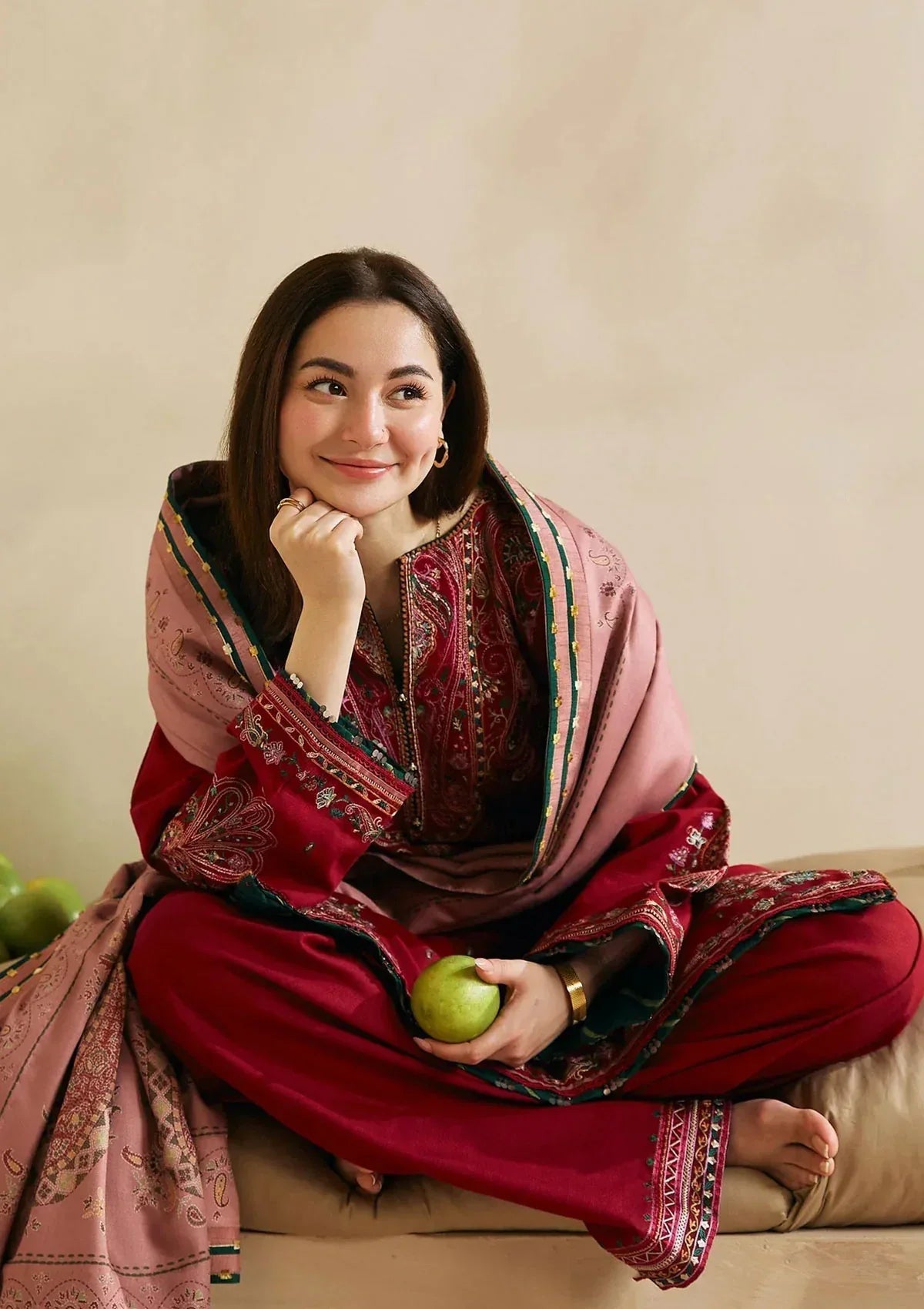 Zara Shahjahan - 3PC Luxury Dhanak Embroidered Suit -NE -A1090