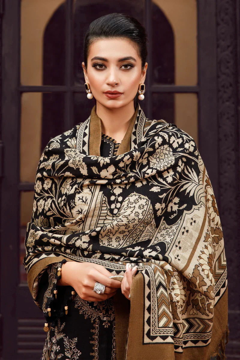 Maria B - 3PC Dhanak Embroidered Suit -NE-A1067