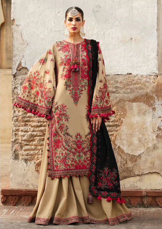 Hussain Rehar - 3PC Lawn Embroidered Suit -NE-A1045