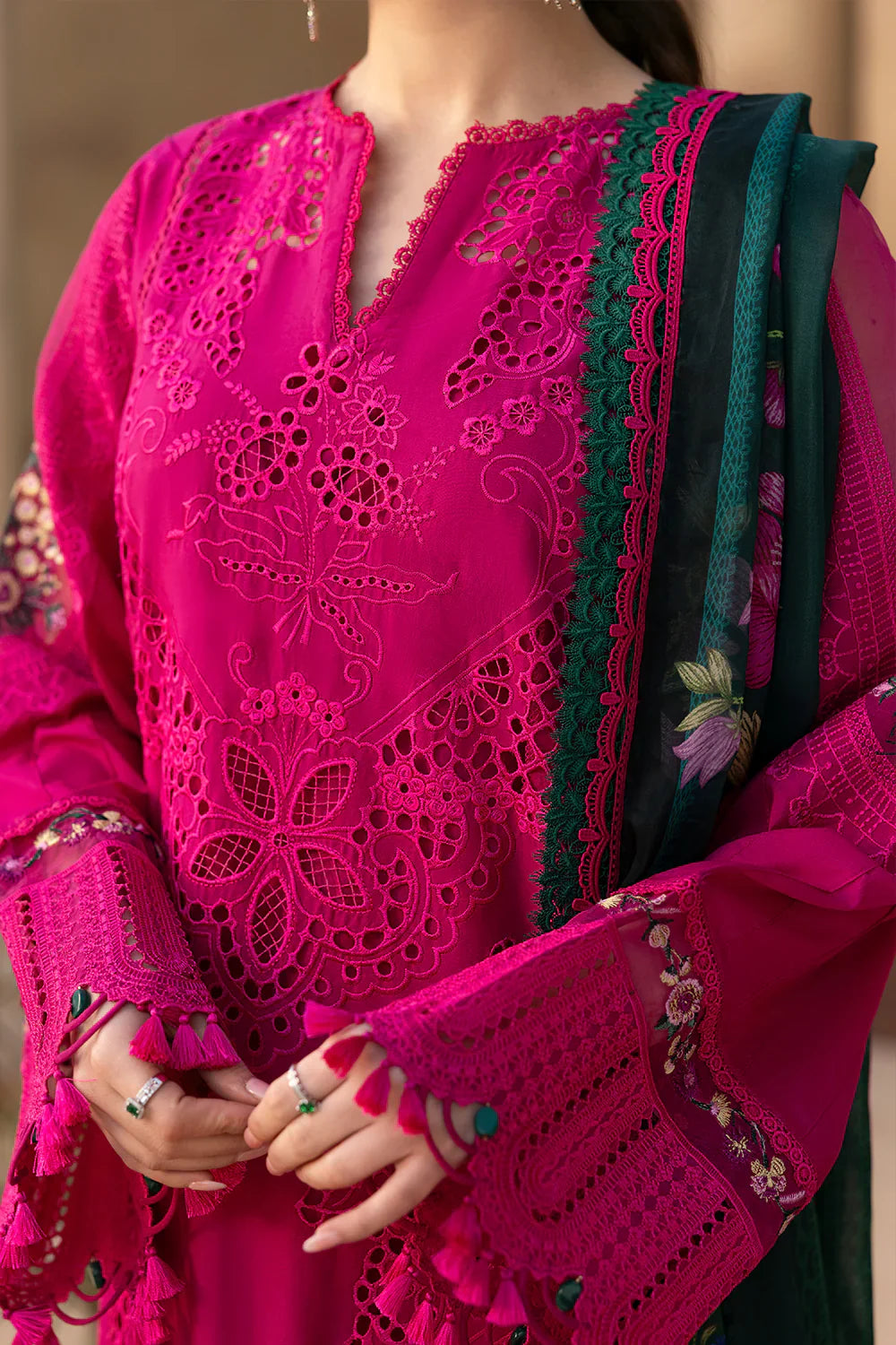 Saira Rizwan- 3PC Lawn Embroidered Suit -NE-A1044