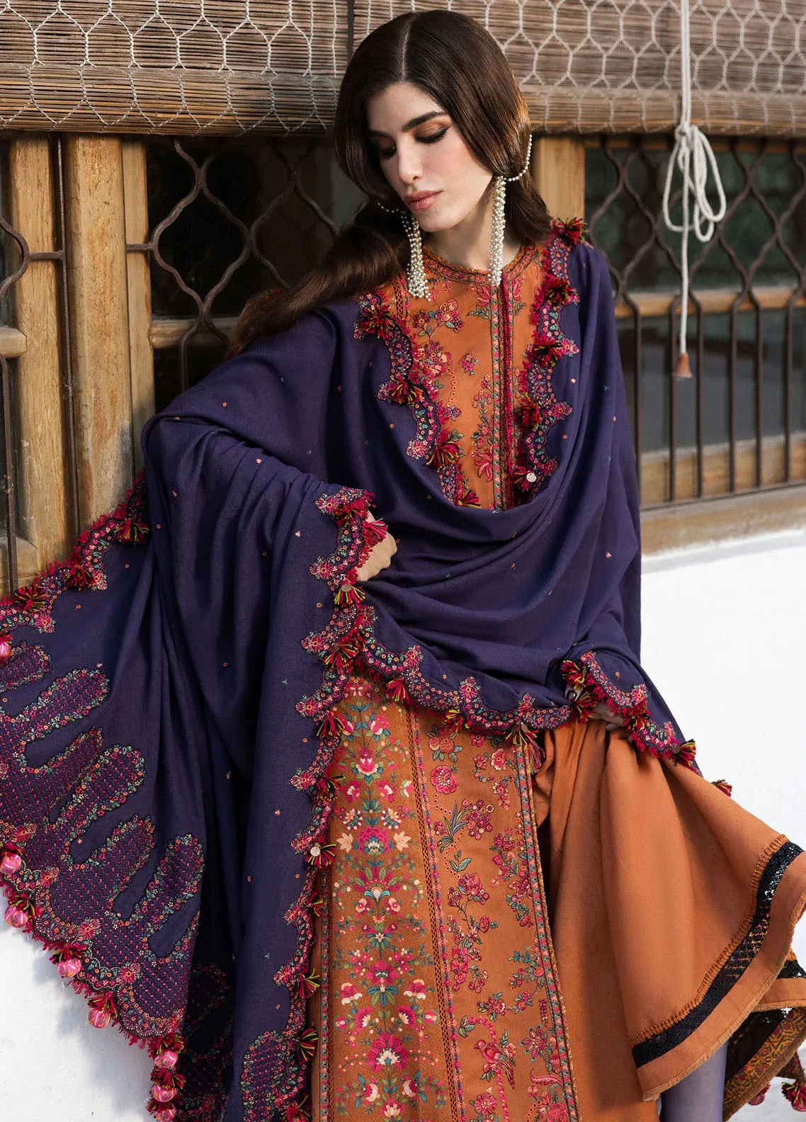 Hussain Rehar - 3PC Lawn Embroidered Suit - NE - A1053