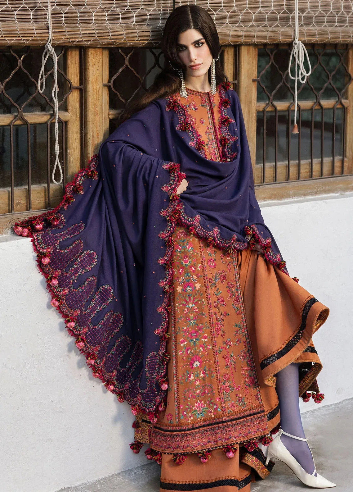 Hussain Rehar - 3PC Lawn Embroidered Suit - NE - A1053