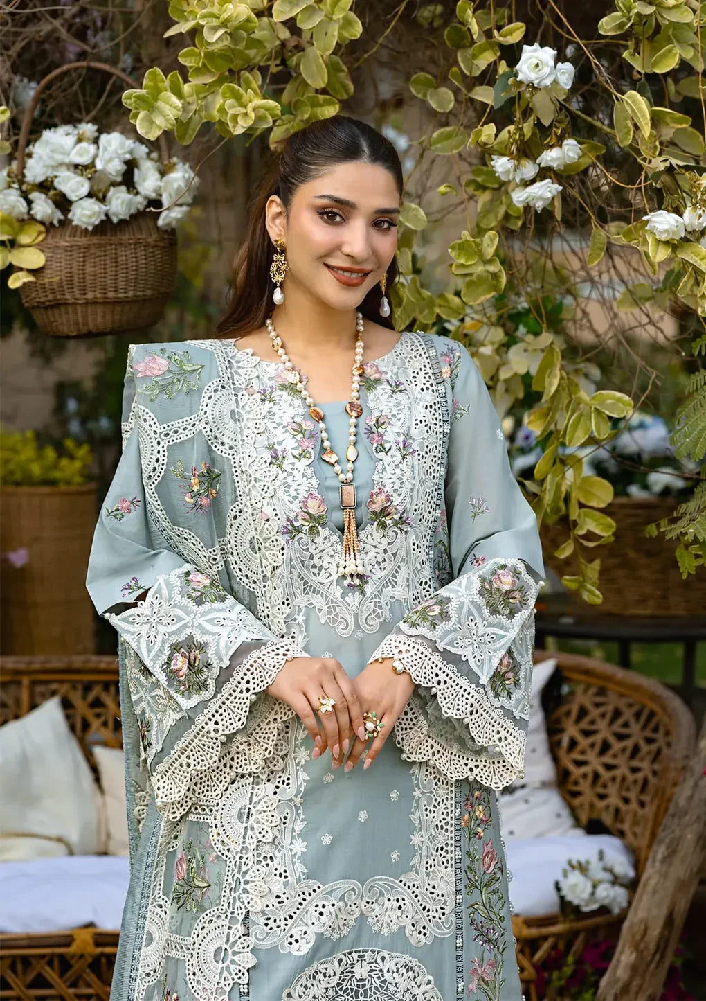 ELAF - 3PC Lawn Embroidered Suit - NE - A1058