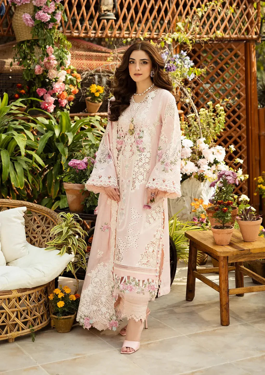 ELAF - 3PC Lawn Embroidered Suit - NE - A1057