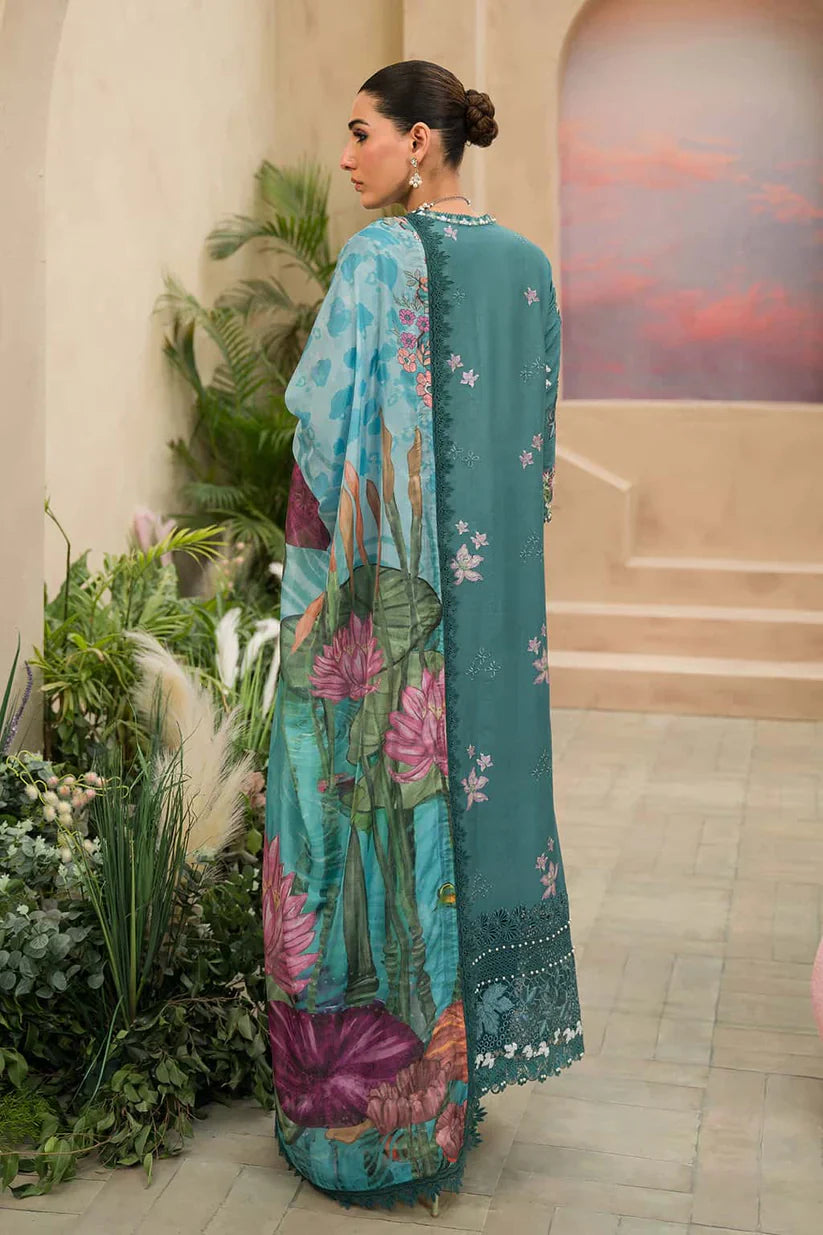 AFROZEH - 3PC Lawn Embroidered Suit - NE - A1059