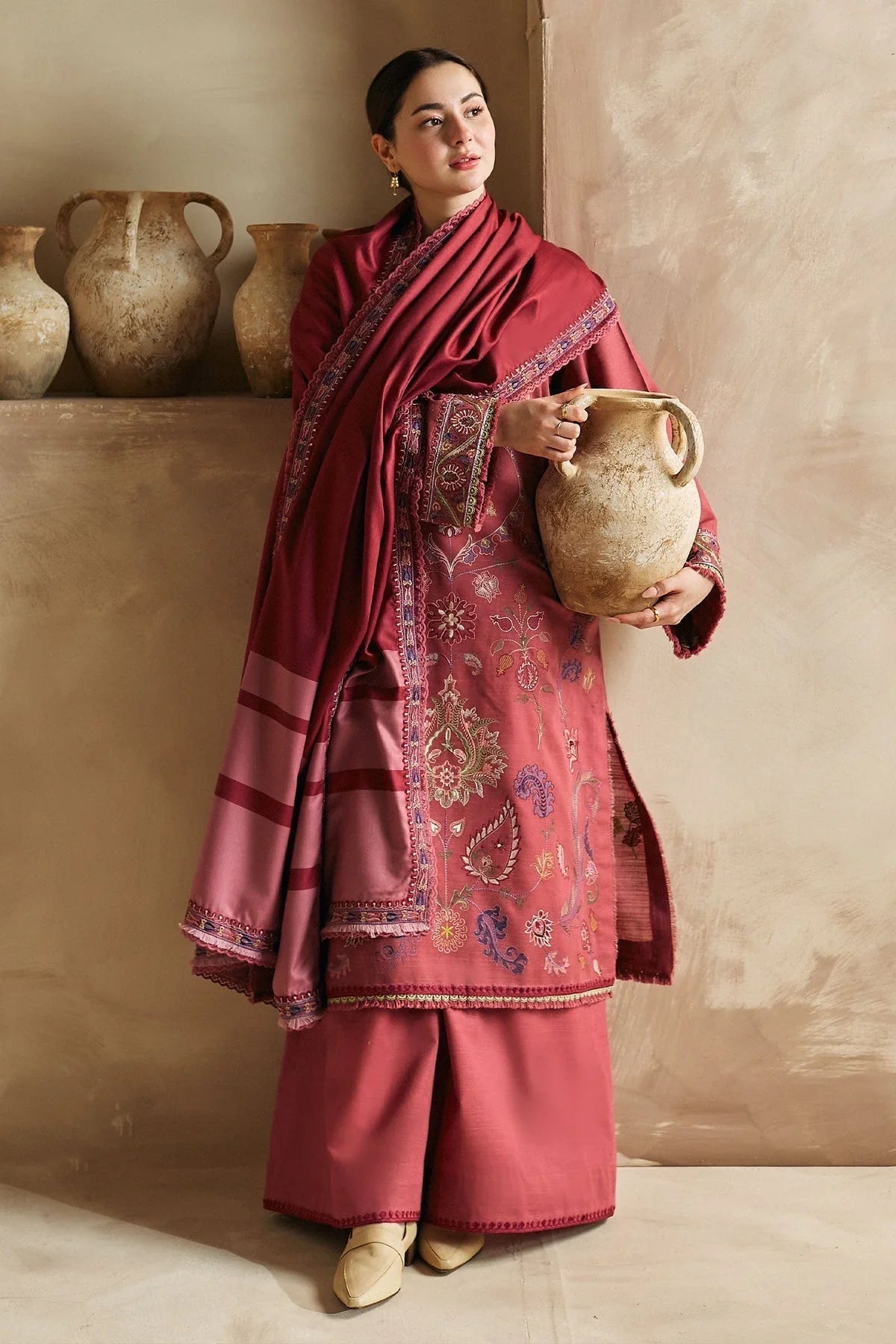 Zara Shahjahan - 3PC Luxury Dhanak Embroidered Suit -NEWB-A1070