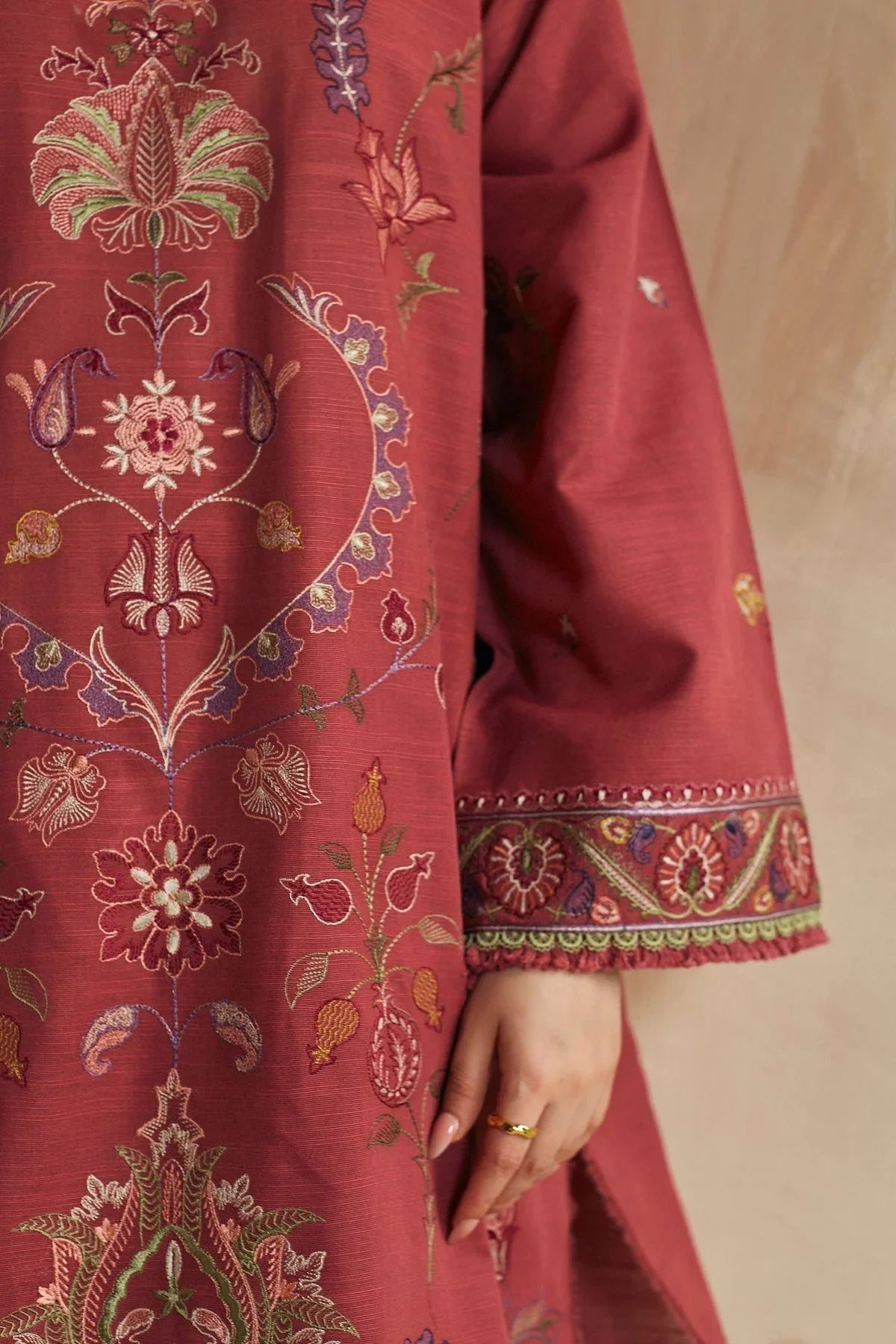 Zara Shahjahan - 3PC Luxury Dhanak Embroidered Suit -NEWB-A1070
