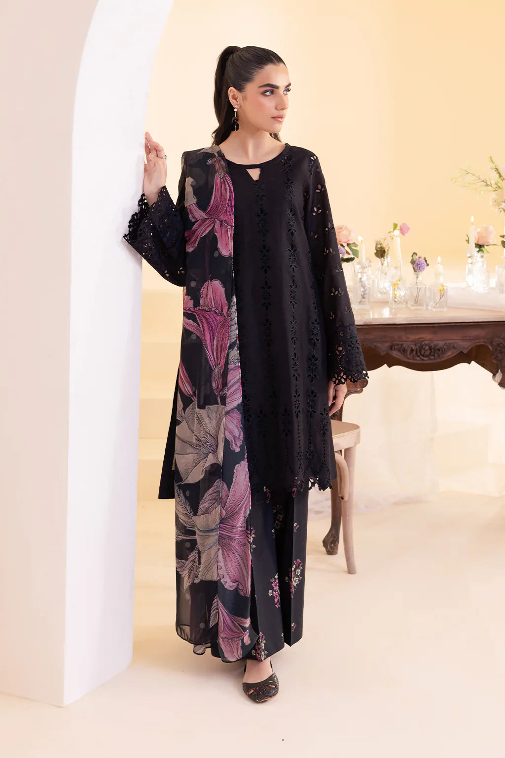 IZNIK - 3PC Luxury Dhanak Embroidered Suit - NE - A1081