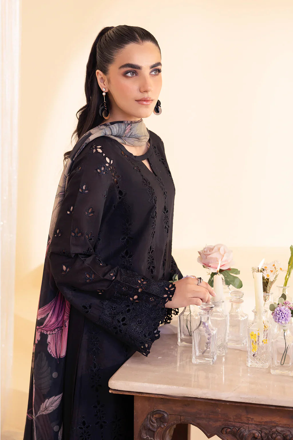 IZNIK - 3PC Luxury Dhanak Embroidered Suit - NE - A1081