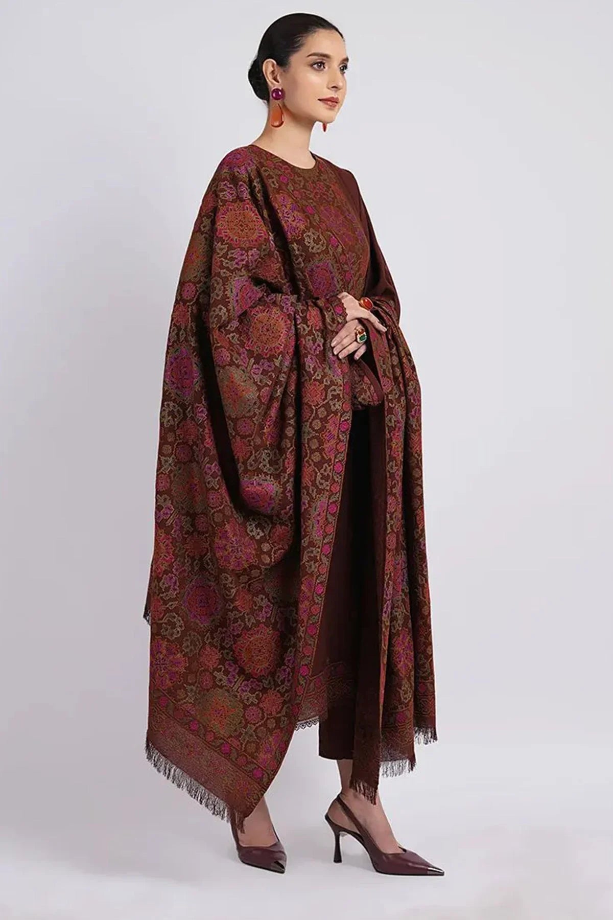 Bareeze - 3PC Luxury Dhanak Embroidered Suit - NE - A1094