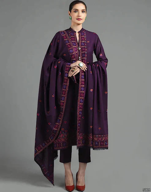 NES-36 | Unstitched 3PC Wool Marina