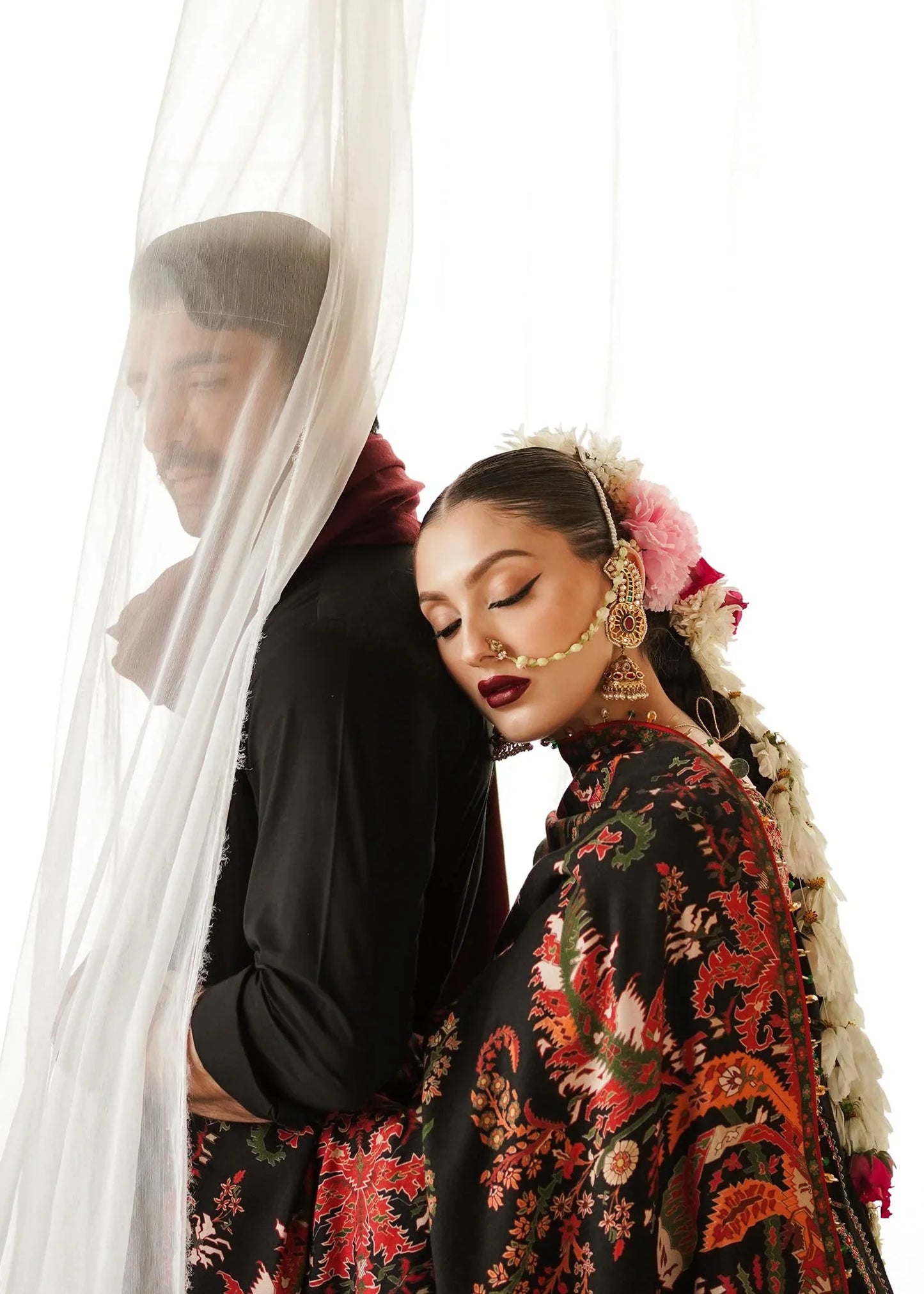 Hussain Rehar - 3PC Luxury Dhanak Embroidered Suit - NE - A1085