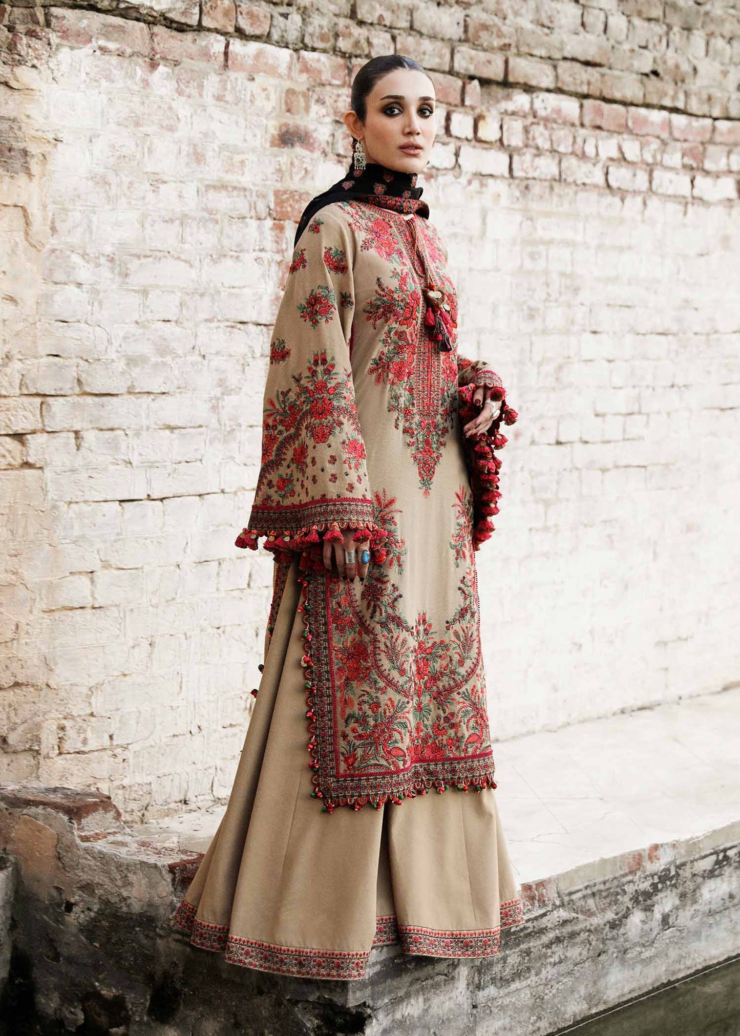 Hussain Rehar - 3PC Lawn Embroidered Suit -NE-A1045