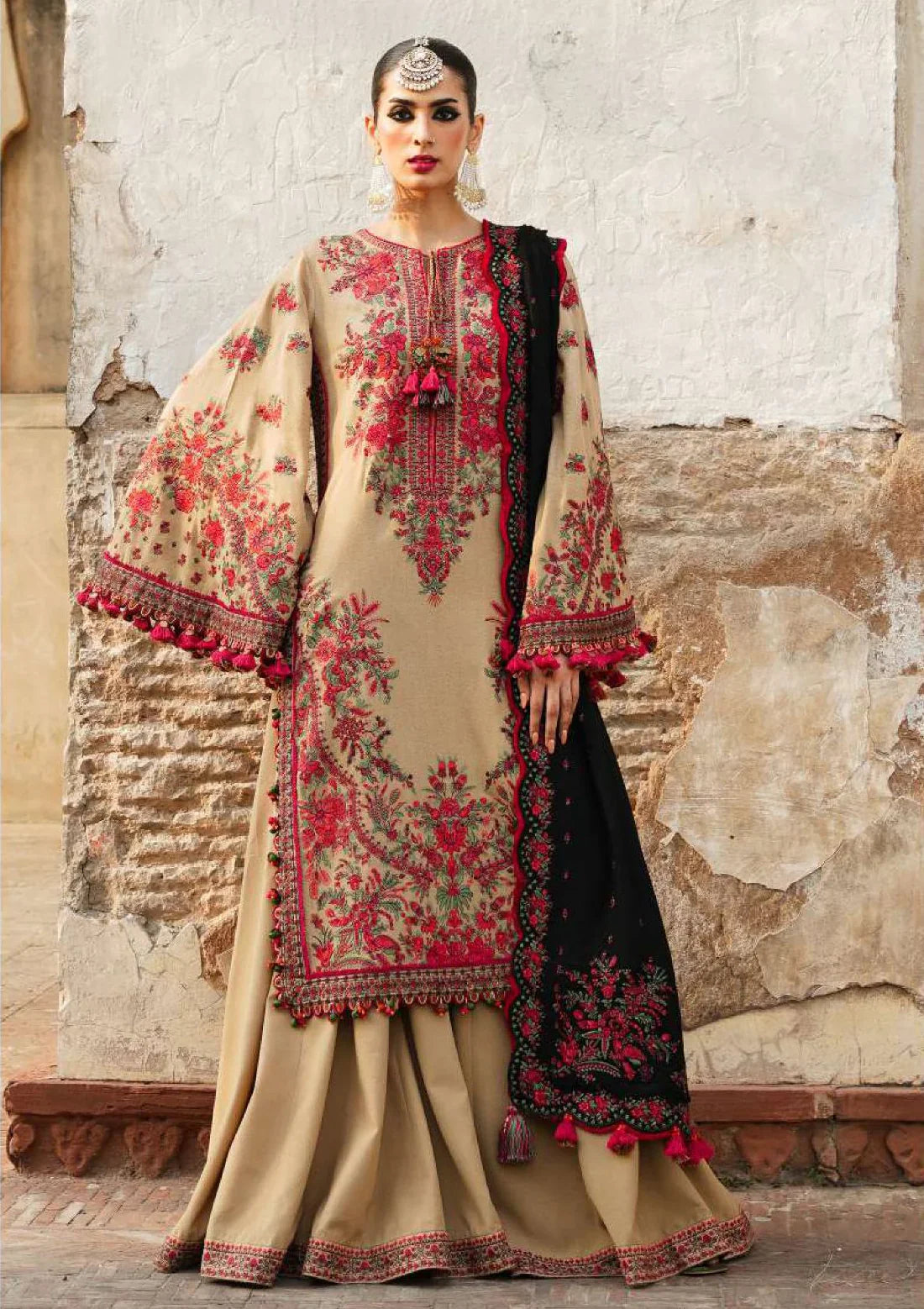 Hussain Rehar - 3PC Lawn Embroidered Suit -NE-A1045
