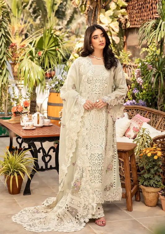 ELAF - 3PC Luxury Dhanak Embroidered Suit - NE - A1076