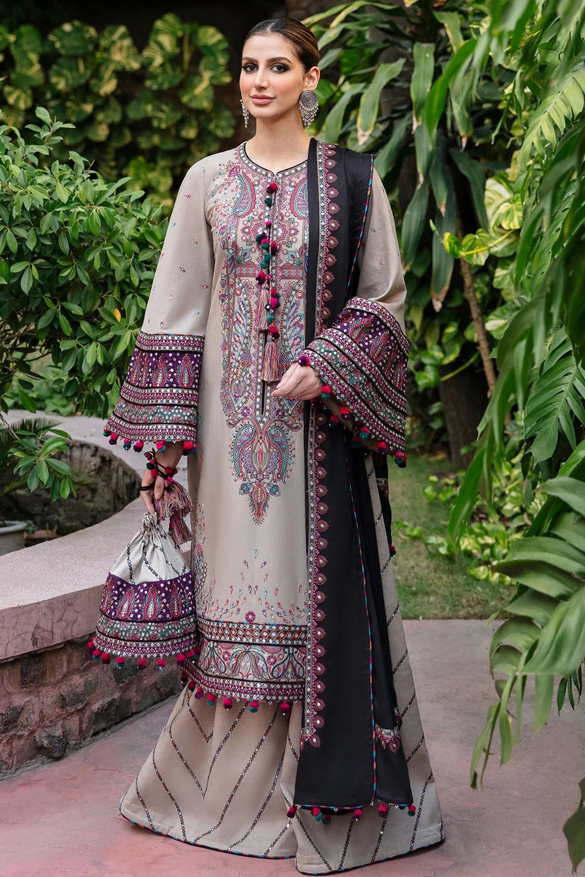 JAZMIN - 3PC Lawn Embroidered Suit - NE - A1050