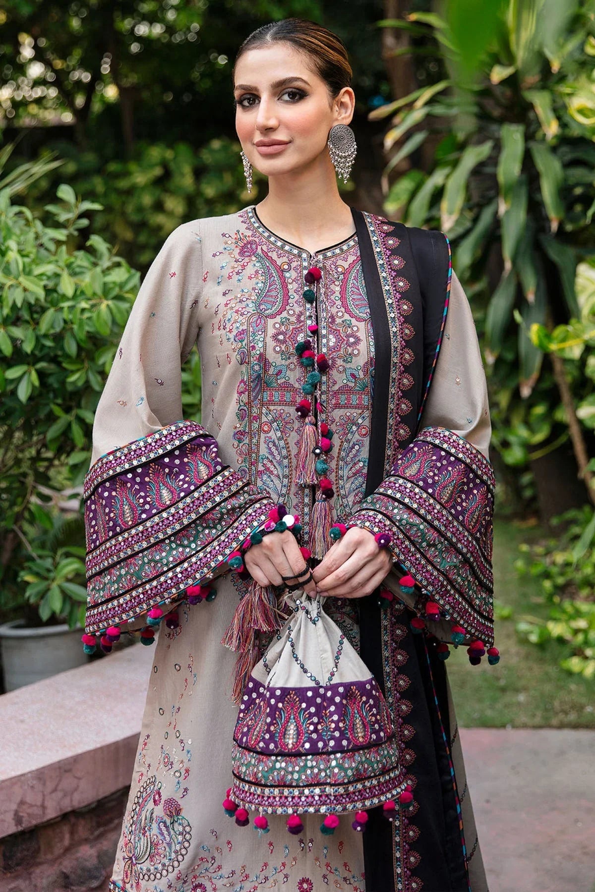 JAZMIN - 3PC Lawn Embroidered Suit - NE - A1050