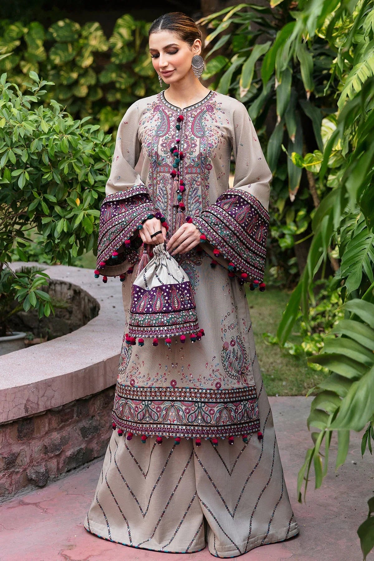 JAZMIN - 3PC Lawn Embroidered Suit - NE - A1050