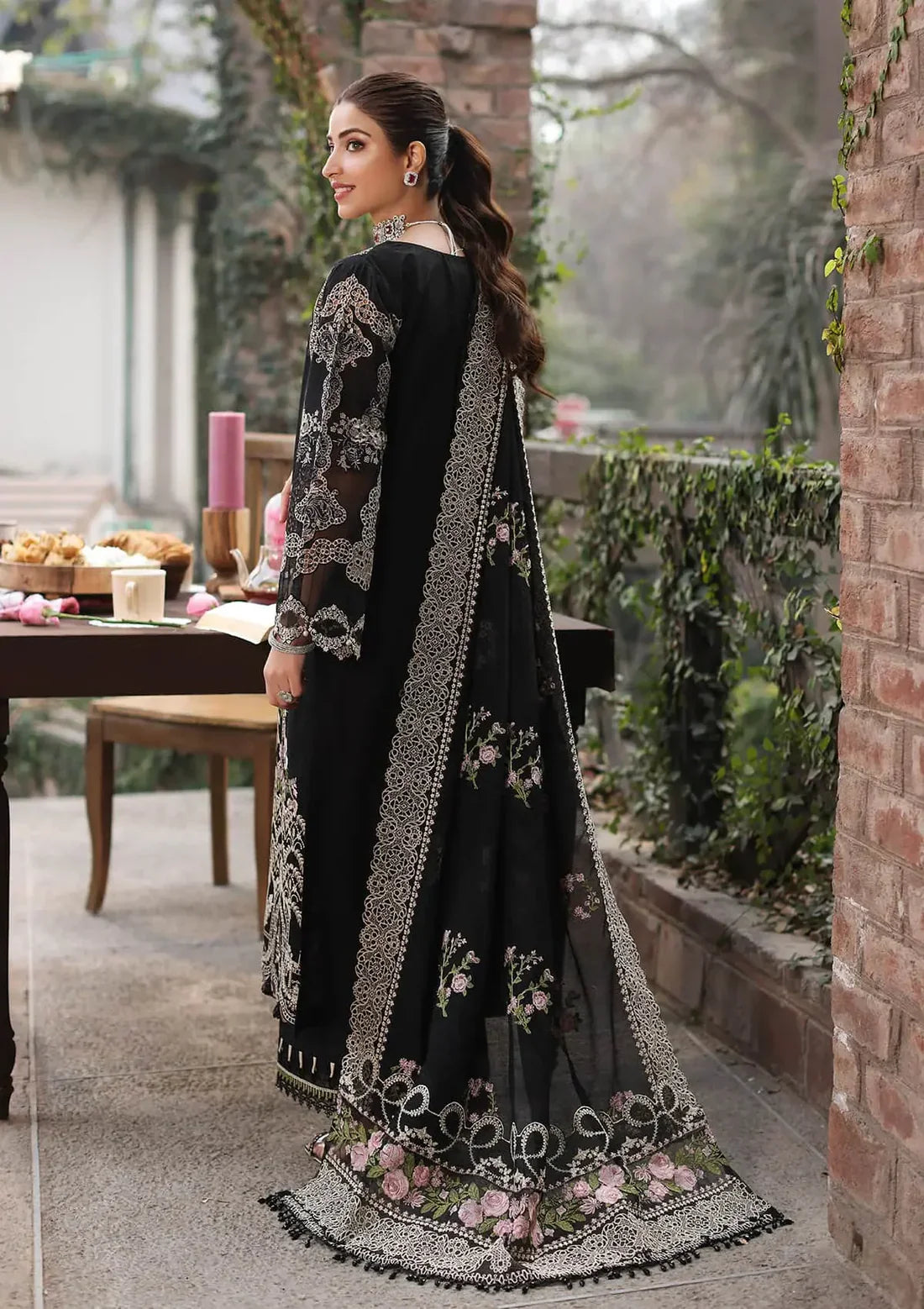 KAHF- 3PC Lawn Embroidered Suit - NE -A1055