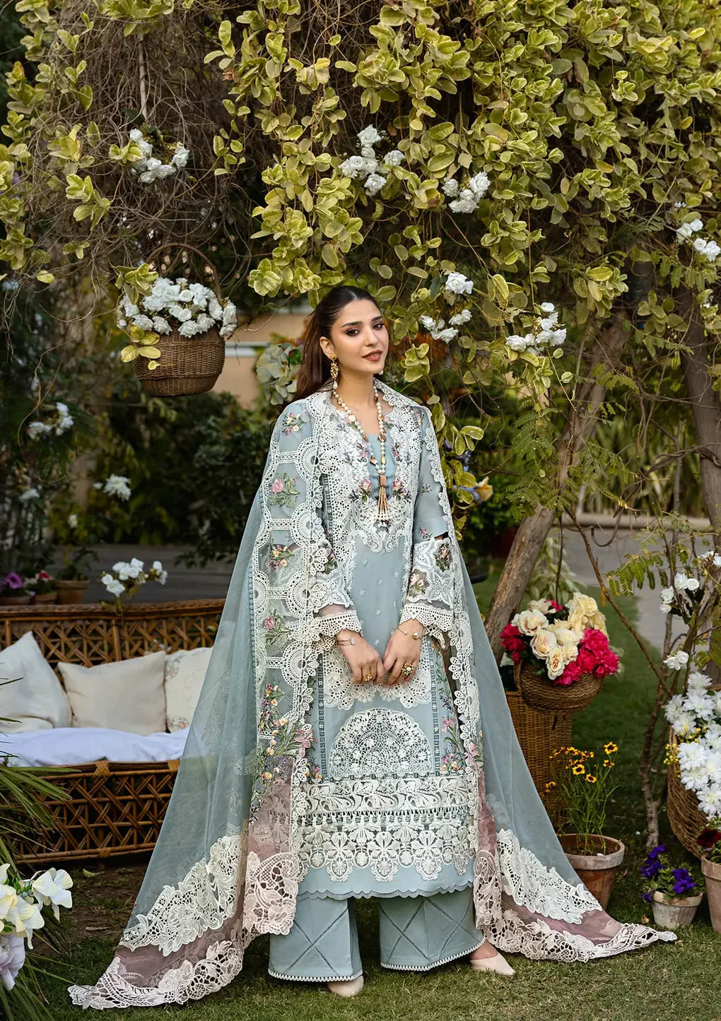 ELAF - 3PC Lawn Embroidered Suit - NE - A1058