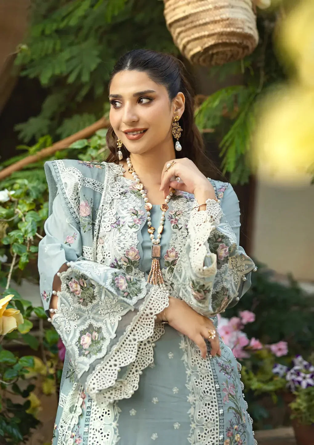 ELAF - 3PC Lawn Embroidered Suit - NE - A1058