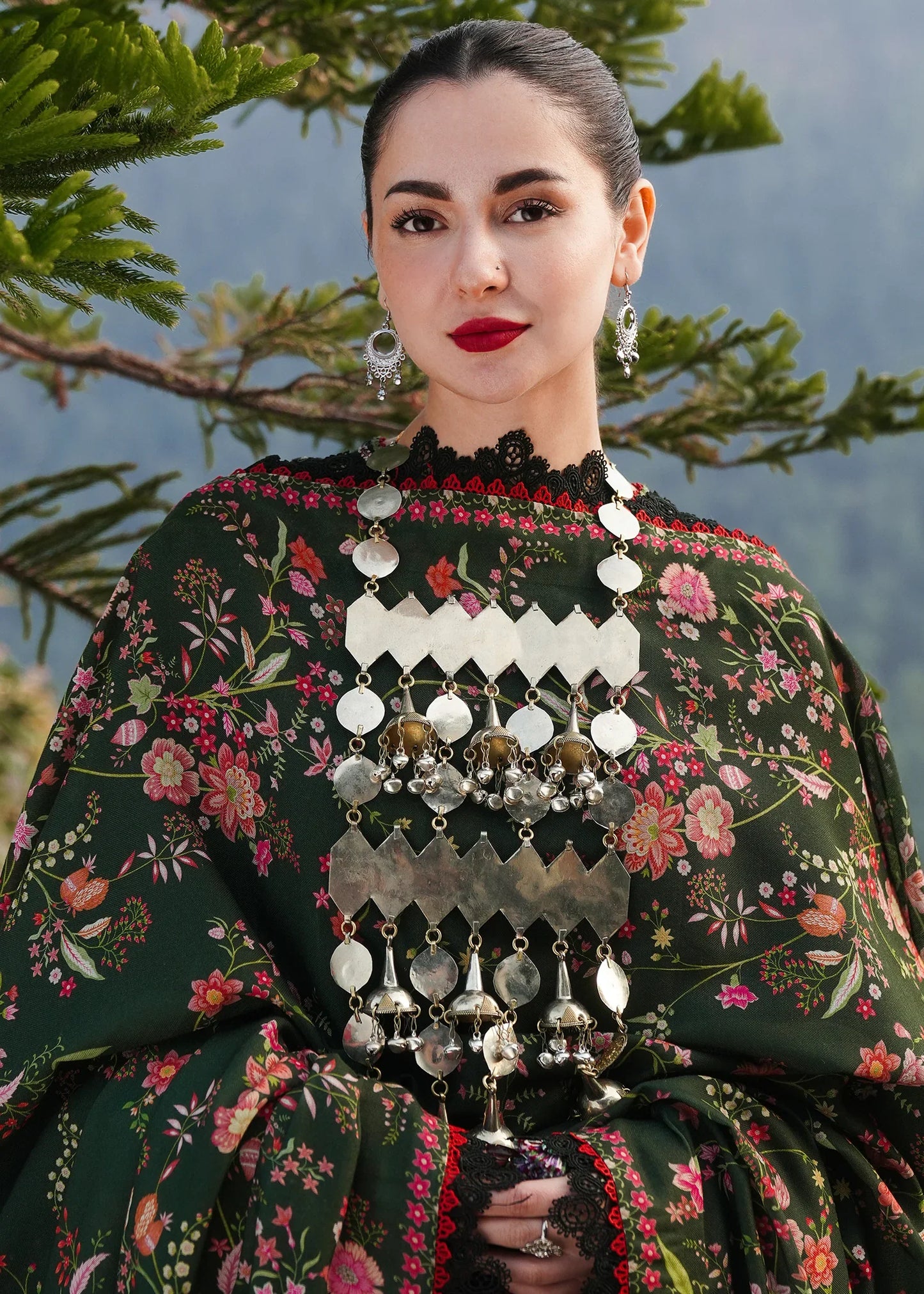 Hussain Rehar - 3PC Luxury Dhanak Embroidered Suit - NEWB - A1069