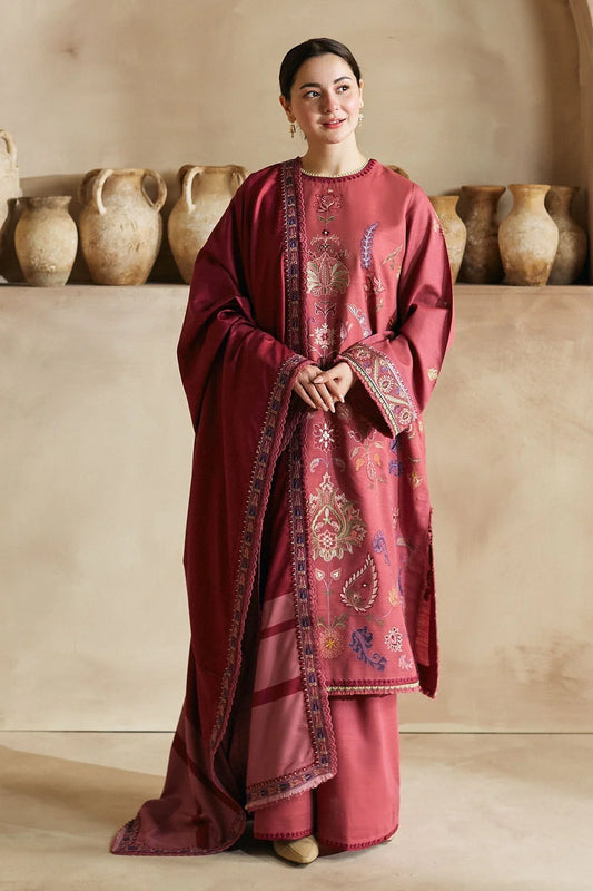 Zara Shahjahan - 3PC Luxury Dhanak Embroidered Suit -NEWB-A1070