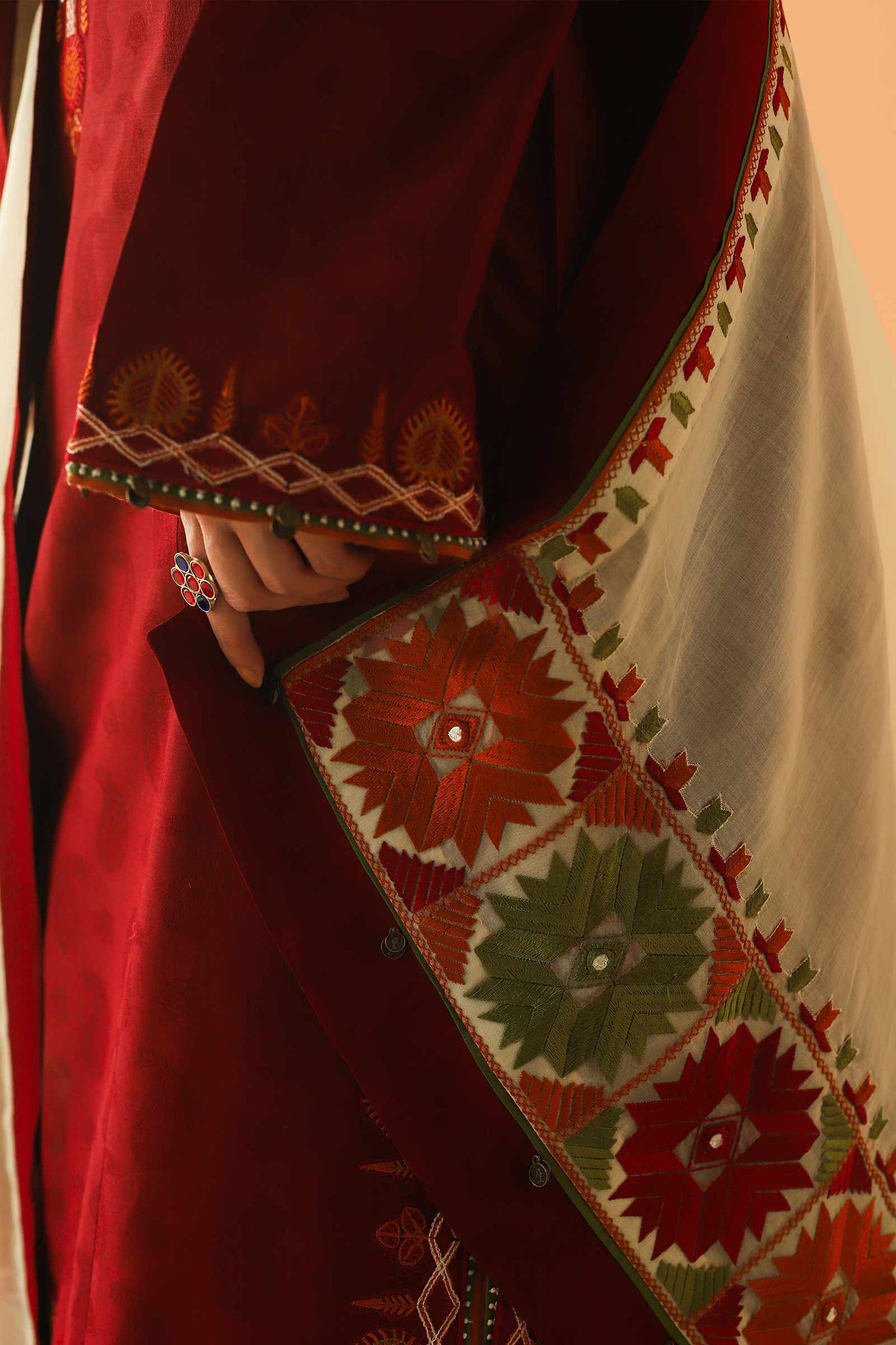 Zara Shahjahan - 3PC Luxury Dhanak Embroidered Suit - NE -A1082