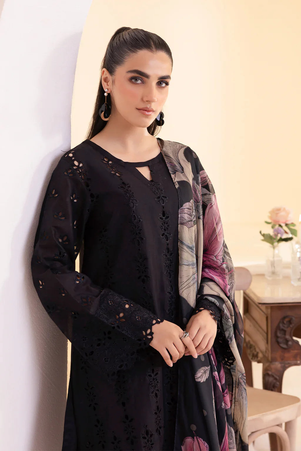 IZNIK - 3PC Luxury Dhanak Embroidered Suit - NE - A1081